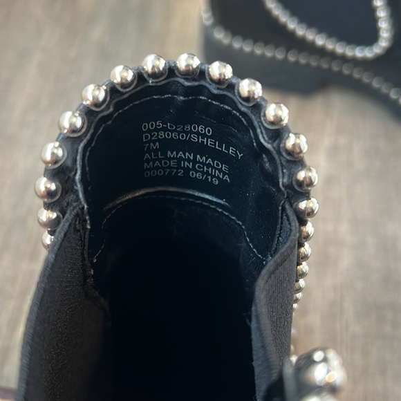 size 7 studded black booties - Picture 4 of 4